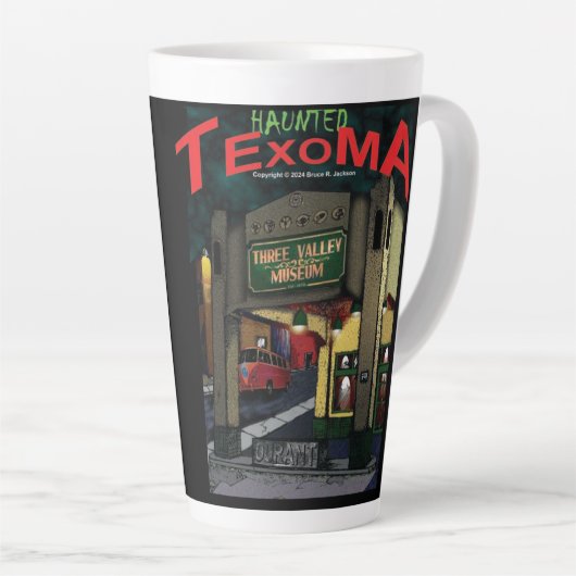 Haunted Texoma Latte Mok (Rechterhoek)
