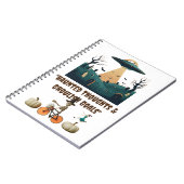 "Haunted Thoughts & Ghoulish Goals" notitieboek (Linkerzijde)