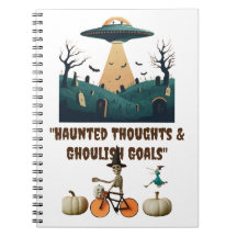 "Haunted Thoughts & Ghoulish Goals" notitieboek
