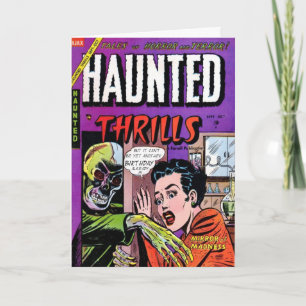 "Haunted Thrills"-vogelkaart Kaart