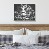 Haunted Toad Sigil door BurnsInHell Canvas Afdruk (Insitu (Slaapkamer))