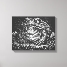 Haunted Toad Sigil door BurnsInHell Canvas Afdruk