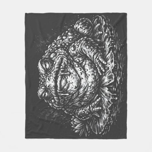 Haunted Toad Sigil door BurnsInHell Fleece Deken (Voorkant)
