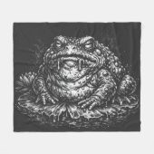 Haunted Toad Sigil door BurnsInHell Fleece Deken (Voorkant (Horizontaal))