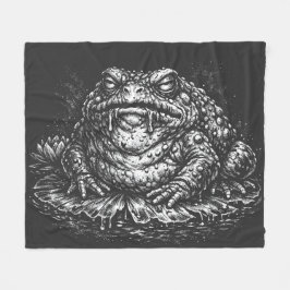 Haunted Toad Sigil door BurnsInHell Fleece Deken