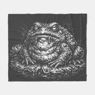 Haunted Toad Sigil door BurnsInHell Fleece Deken