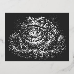 Haunted Toad Sigil door BurnsInHell Folie Feestdagen Briefkaart