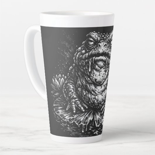 Haunted Toad Sigil door BurnsInHell Latte Mok (Linkerhoek)