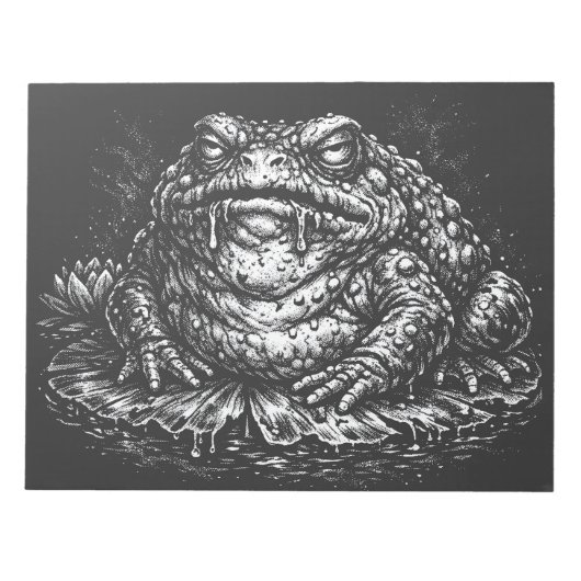 Haunted Toad Sigil door BurnsInHell Notitieblok (Voorkant)