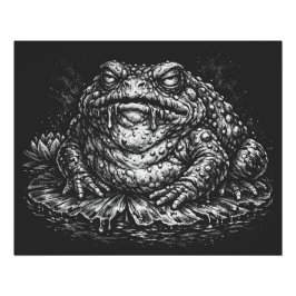 Haunted Toad Sigil door BurnsInHell Perfect Poster