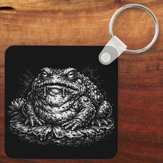 Haunted Toad Sigil door BurnsInHell Sleutelhanger (Achterkant)