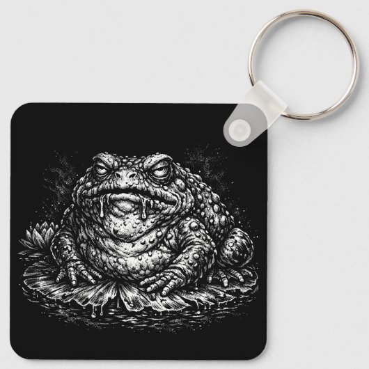 Haunted Toad Sigil door BurnsInHell Sleutelhanger (Achterkant)