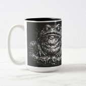 Haunted Toad Sigil door BurnsInHell Tweekleurige Koffiemok (Links)