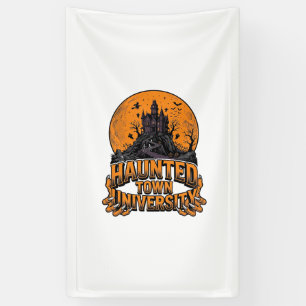 Haunted Town University Vintage Halloween T-shirt Spandoek