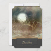 Haunted Tree Samhain of Autumn Event Invitation Kaart (Voorkant)