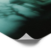 Haunted Victorian Mansion Foggy Atmospheric Horror Poster (Hoek)