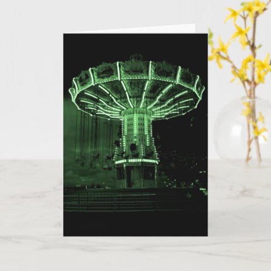 "Haunted" - Wenskaart Kaart (Gele Bloem)