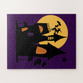 Haunted Witch Castle Puzzle - Spookachtig Hallowee Legpuzzel (Horizontaal)