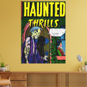 Haunted Zombie Husband Horror Comics Canvas Afdruk (Insitu (Woonkamer))