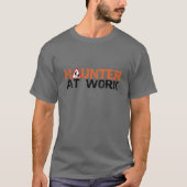 Haunter op het werk - Halloween Worker Werken T-shirt (Voorkant)