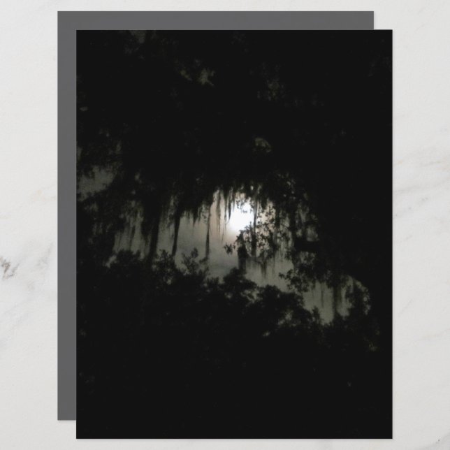 Haunting Dark Night Scrapbook Papier (Voorkant / Achterkant)