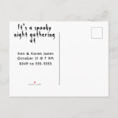 Haunting Dark Night Uitnodiging (Achterkant)