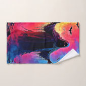 Haunting Demon Verhuld In Shadows Design Bad Handdoek (Handdoek)