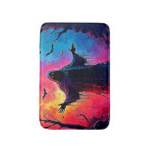 Haunting Demon Verhuld In Shadows Design Badmat (Voorkant Verticaal)