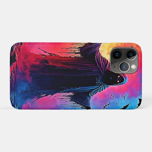 Haunting Demon Verhuld In Shadows Design Case-Mate iPhone Case (Achterkant (horizontaal))