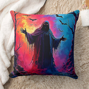 Haunting Demon Verhuld In Shadows Design Kussen