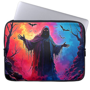 Haunting Demon Verhuld In Shadows Design Laptop Sleeve