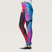 Haunting Demon Verhuld In Shadows Design Leggings (Links)