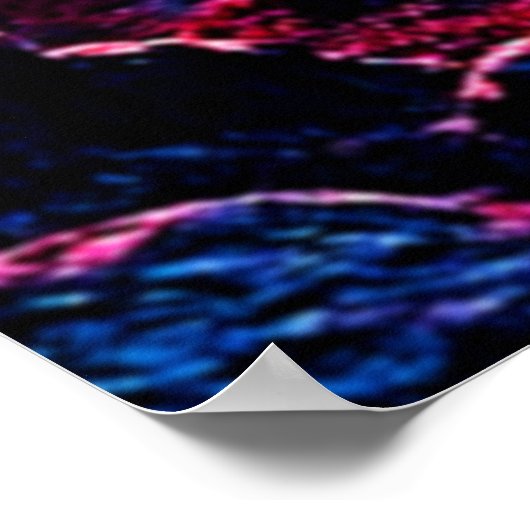 Haunting Demon Verhuld In Shadows Design Poster (Hoek)