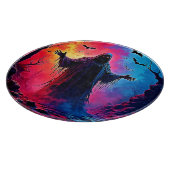 Haunting Demon Verhuld In Shadows Design Snijplank (Hoek)