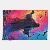 Haunting Demon Verhuld In Shadows Design Theedoek (Horizontaal)