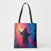 Haunting Demon Verhuld In Shadows Design Tote Bag (Voorkant)