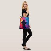 Haunting Demon Verhuld In Shadows Design Tote Bag (Op model)