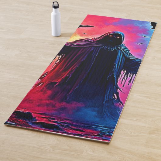 Haunting Demon Verhuld In Shadows Design Yogamat (In situ)