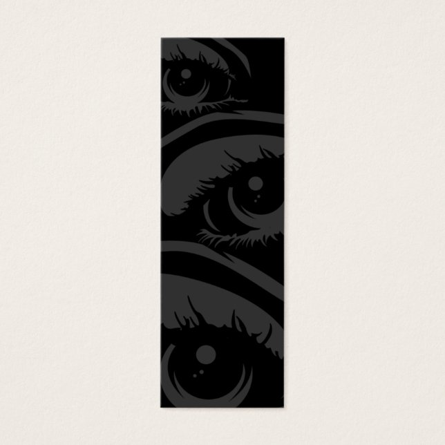 Haunting Eyes-Bladwijzer Mini Visitekaartjes (Voorkant)