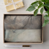 Haunting Fantasy Gothic Raven & Moon Tissuepapier (Geschenk)