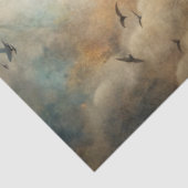 Haunting Fantasy Gothic Raven & Moon Tissuepapier (Detail)