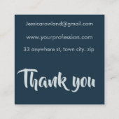 HAUNTING GHOSTS HALLOWEEN VIERKANTE VISITEKAARTJE (Achterkant)