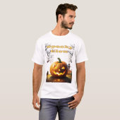 Haunting Glow: De Halloween pompoen T-shirt (Voorkant volledig)