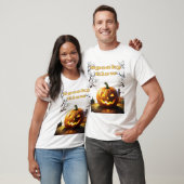 Haunting Glow: De Halloween pompoen T-shirt (Unisex)