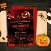 Haunting Glow Eerie Graveyard Halloween Kaart