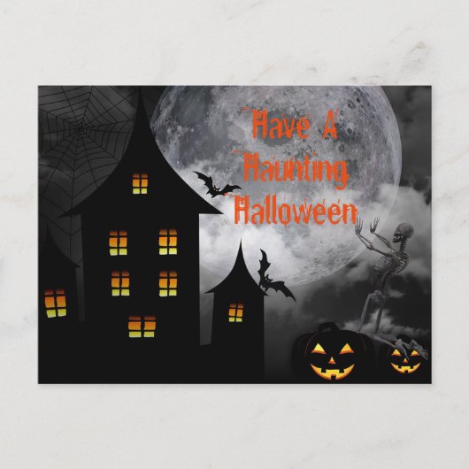 Haunting Halloween Briefkaart (Voorkant)