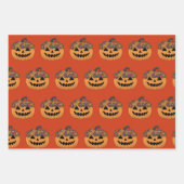 Haunting Halloween Wrappers Inpakpapier Vel (Voorkant 3)