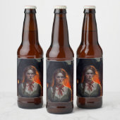 Haunting house bier etiket (Flessen)