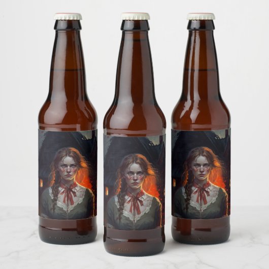 Haunting house bier etiket (Flessen)