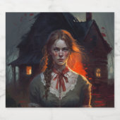 Haunting house bier etiket (Enkel label)